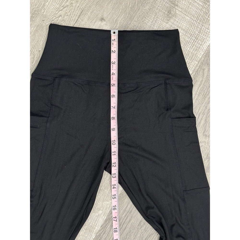 Set Of 2 NEW High Rise Woman Legging Blue & Black Size S/M - Picture 6 of 14